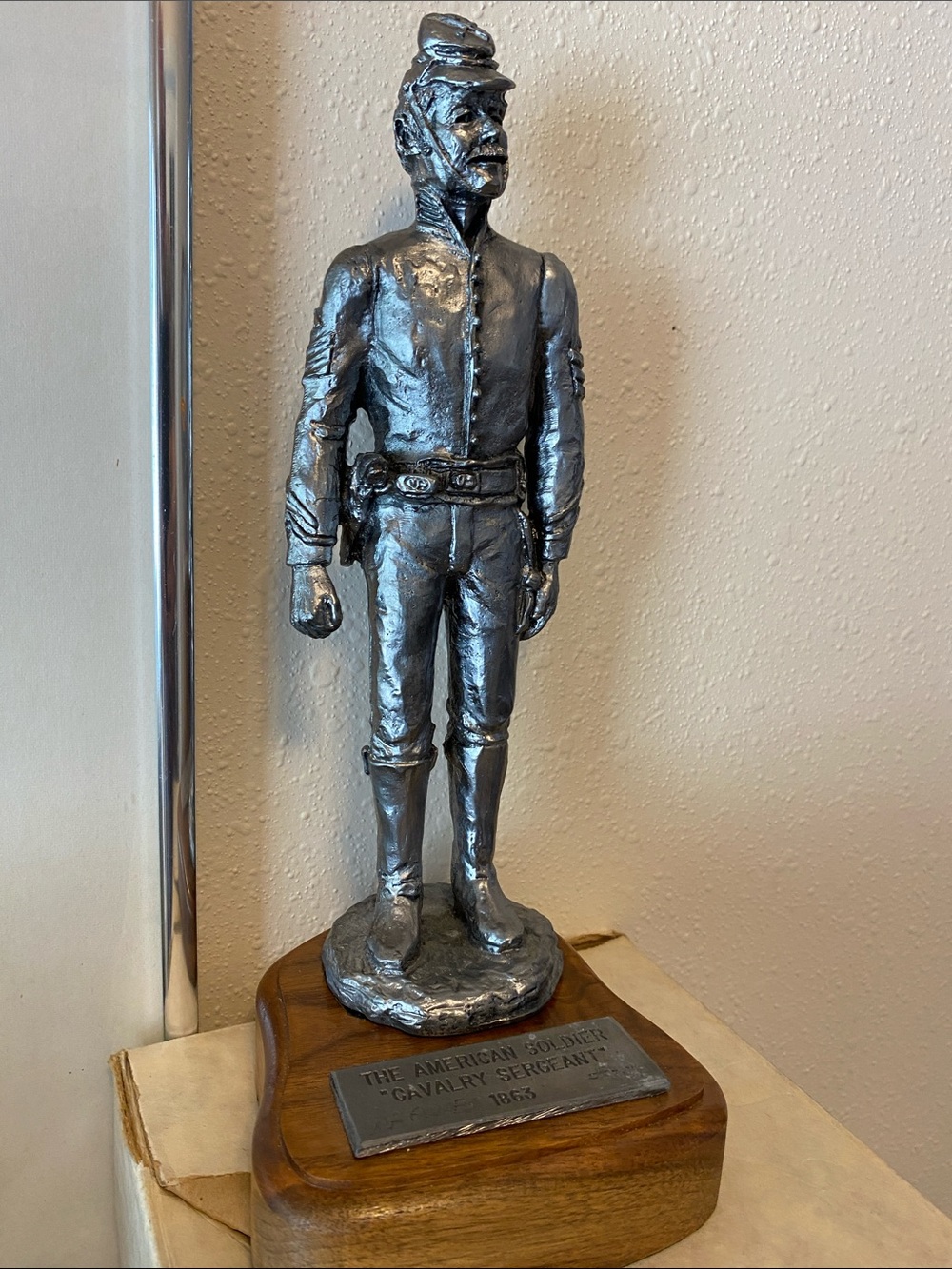 Michael Ricker Pewter Statue #347- The American Soldier “Cavalry Sergeant” 1863